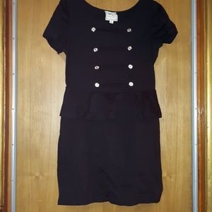 Black Peplum Dress